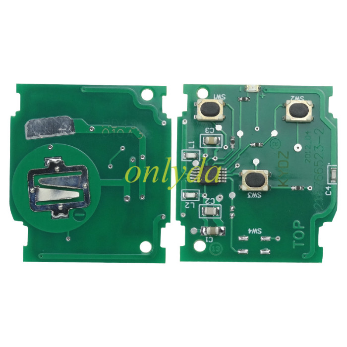 Honda Civic 3 button remote  with 434MHZ