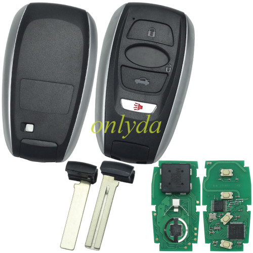 For Subaru 3/4 button Keyless remote key with 434mhz with 8A chip  board #7000  FCC:HYQ14AHK, PLS choose the button