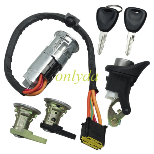 For Renault  Ignition lock+door lock+tail box lock