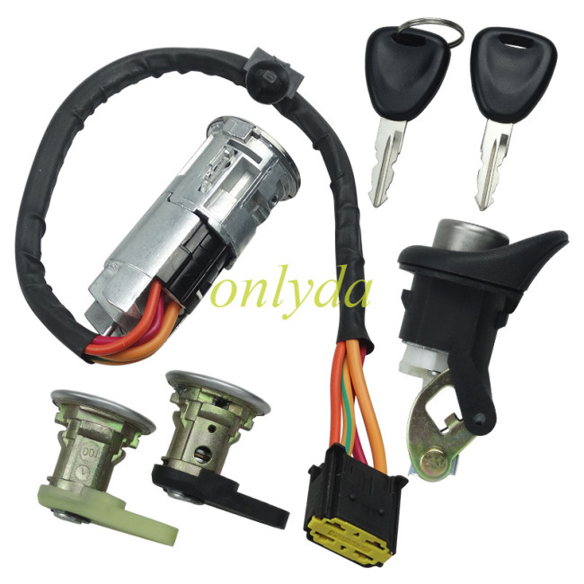 For Renault  Ignition lock+door lock+tail box lock