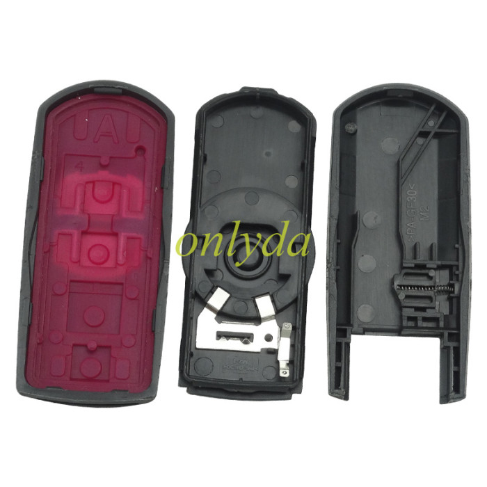 For Mazda 3 button remote key with 433.92mhz FSK  with PCF7953P/HITAG Pro /49 chip for mazda CX5  : SKE13E-02