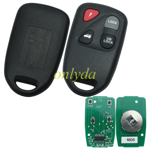 For Mazda 5 3+1 button remote key  with 313.8MHZ  KPU41805