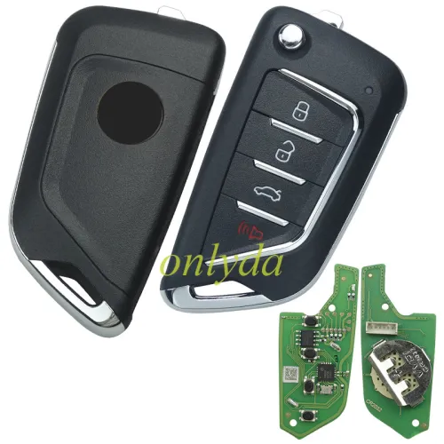 Xhorse XKCD02EN Wire Remote Key KAI DLK Filp 4 Buttons