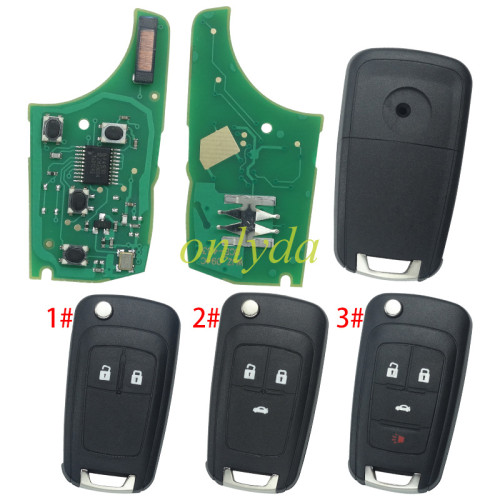 For Opel  Astra J  2B/3B/3+1B remote key  434mhz 5WK50079 95507070 chip GM 46 (HITA G2)  7937E / 7941E,please choose the key shell