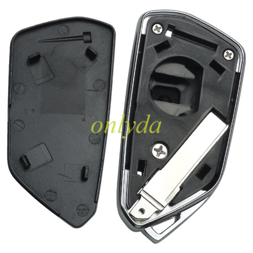 For VW 3 button modified remote key blank with hu66 blade