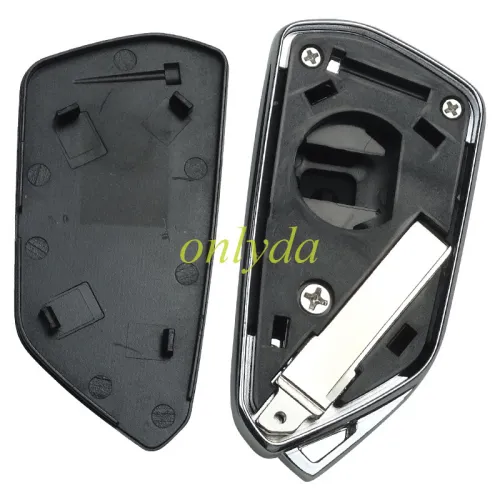 For VW 3 button modified remote key blank with hu66 blade