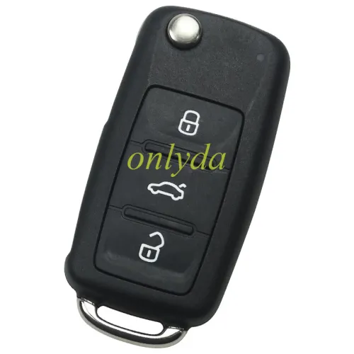 OEM VW 3 Button remote key with 434mhz model number is 3T0959753N