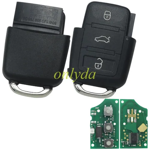 For VW 3 Button remote control 1K0 959 753 N
