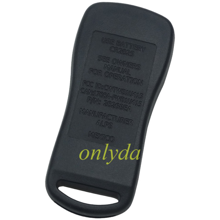 Original Nissan 2+1 button remote key with 315mhz     FCCID : CWTWB1U415 / CWTWB1U733 P/N: 28268EA 2007-2012 NISSAN FRONTIER TITAN PATHFINDER XTERRA INFINTI FX35 FX45