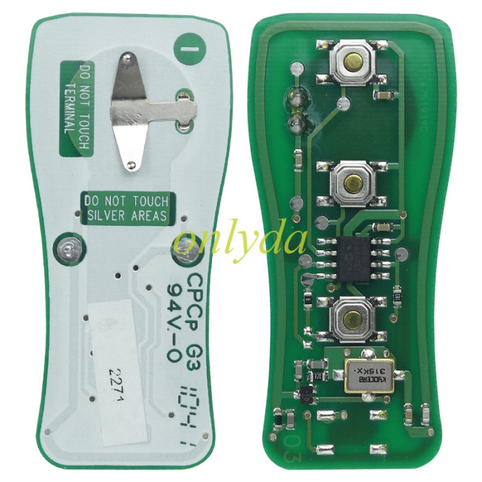 Original Nissan 2+1 button remote key with 315mhz     FCCID : CWTWB1U415 / CWTWB1U733 P/N: 28268EA 2007-2012 NISSAN FRONTIER TITAN PATHFINDER XTERRA INFINTI FX35 FX45
