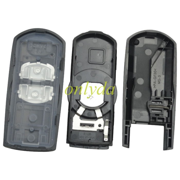Original 2018+Mazda 2 button keyless Smart remote  key with 434mhz with HITAG pro ID49 chip for Axela Aterza CX4 CX5 Model: SKE13E-02