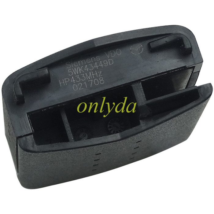 original Mazda 2 series,3 button remote key with 433mhz CCAE08LP066OTO CCAE08LP066AT2 RLVSI5W07-1085 IC:267T 5WK43449D 5WK43449E   CMII ID:2008DJ1984MR3128ANRT2006  FCCID:KR55WK43451 CETS/XXX/XXX/X