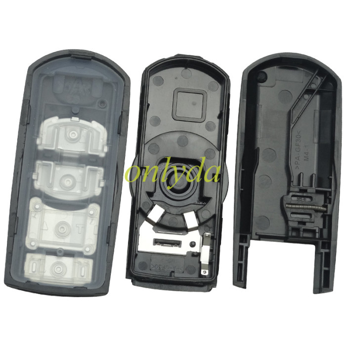 Original 2018+ Mazda 4 button keyless Smart remote key with 434mhz with HITAG pro ID49 chip  for  Axela Atenza CX4 CX5 Model: SKE13E-02