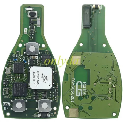 CG MB 76 Version Keyless Go Key 2-in-1 315MHz/433MHz with 3 Button / 4 Button Shell with Panic for Mercedes W164 W221 W216 from 2005-2010