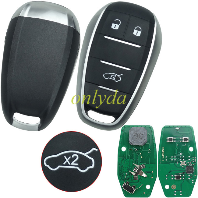 made in China for 2015-2020 Alfa Romeo Giulia Stelvio Smart key/3 button/ FCC ID: KR5ALFA434 /433MHz P/N: A2C97634900/ 4A chip
