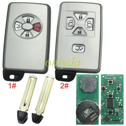 KEYDIY TDB05-4 TDB05-5 KD Smart Key Universal Remote Control With Toyota 4D chip ,please choose the key shell