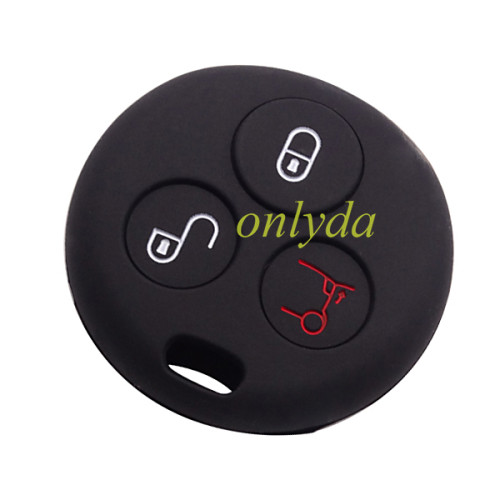 Benz Smart 3  button silicon case (Black,Blue ,Red. Please choose the color)