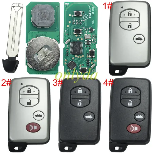 KEYDIY TDB03-3 TDB03-4 TDB03-3 TDB03-4  KD Smart Key Universal Remote Control With Toyota 4D chip ,please choose the key shell