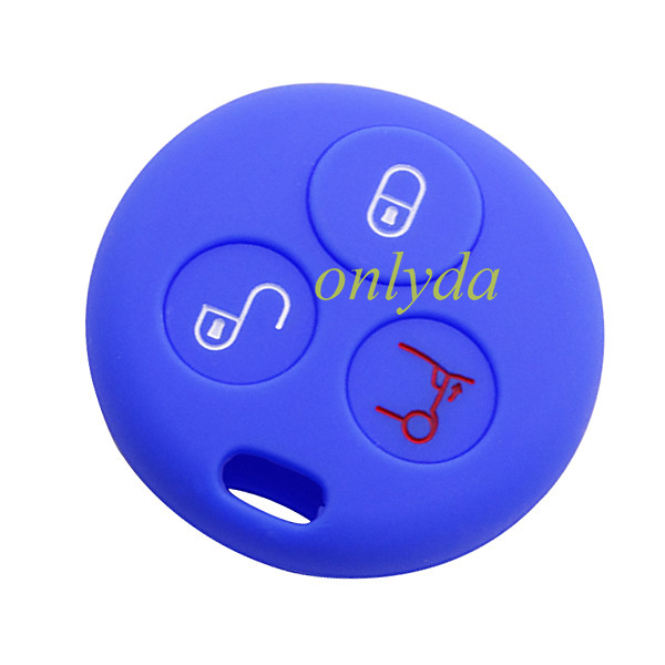Benz Smart 3  button silicon case (Black,Blue ,Red. Please choose the color)