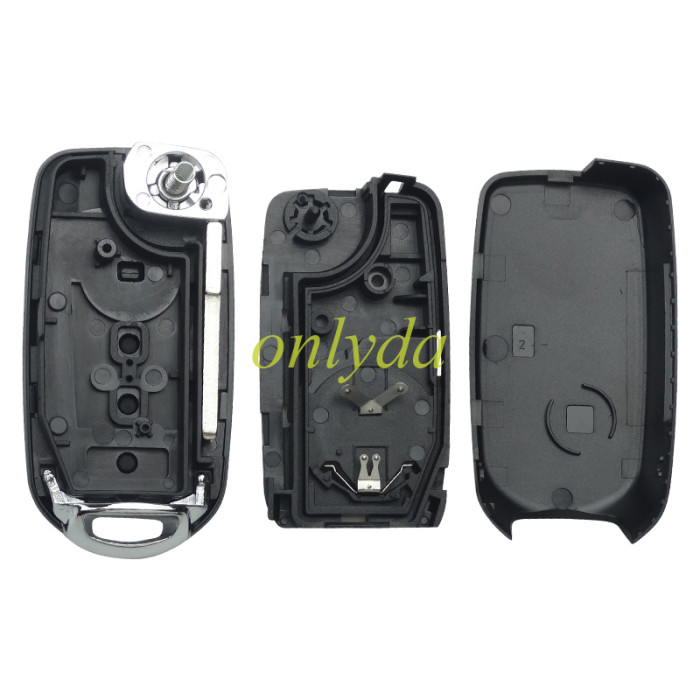 For  2016-2018 Fiat Egea 500X TIPO 3 button flip remote key 434mhz   with electronic MQB 48 chip Megamos AES 48 & SIP22   Model: I6FA