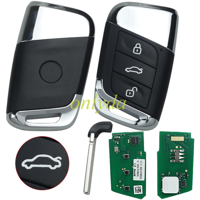 AUTEL MAXIIM IKEY Standard Style IKEYVW003AL 3 Buttons Independent Smart Key (Remote Start/ Left Door/ Right Door)