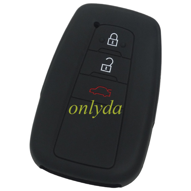 Toyota 2+1 button silicon case （Blue ）