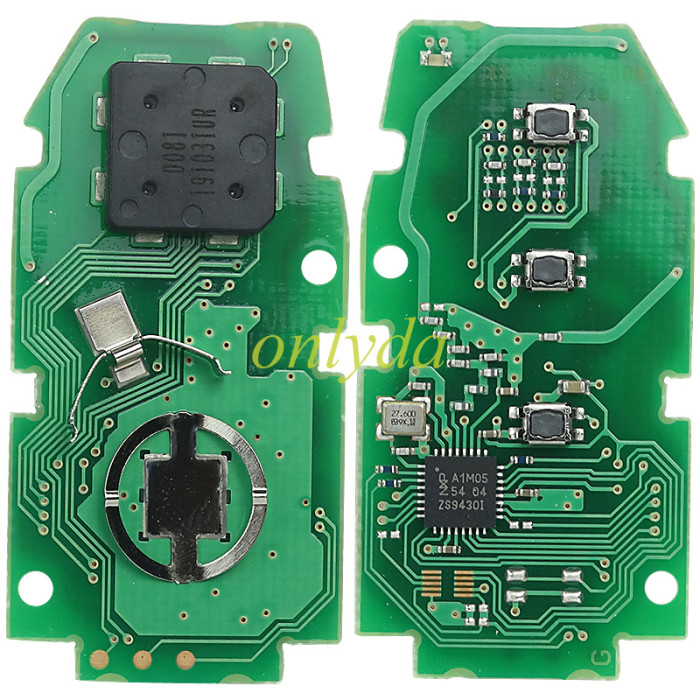 Smart for Toyota COROLLA  3 button remote key with 434mhz with AES 4A chip  231451-2000 Hybrid version