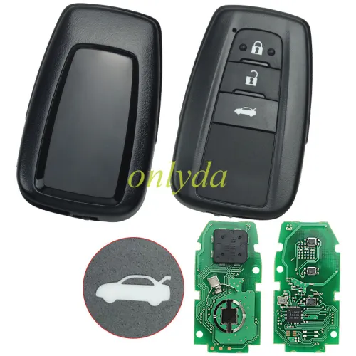 Smart for Toyota COROLLA  3 button remote key with 434mhz with AES 4A chip  231451-2000 Hybrid version