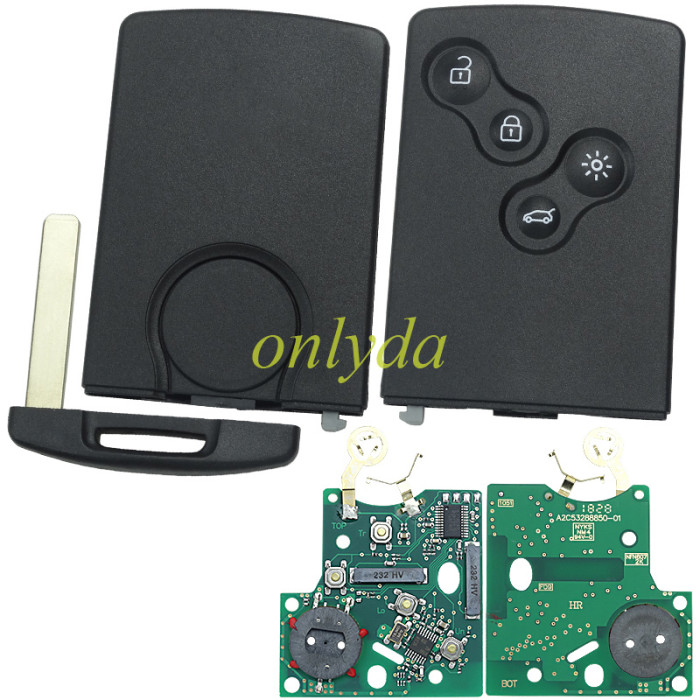 For Renault Koleos keyless Remote key  with HITAG PRO /PCF7952, Used for car before 2013 year