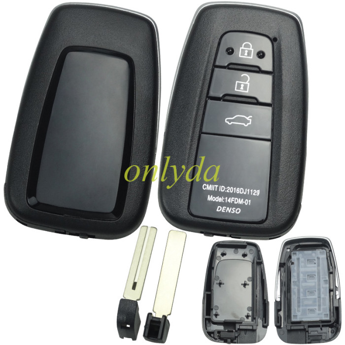 For Toyota 3 button remote key blank