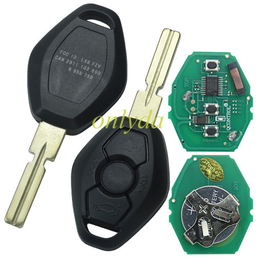 For BMW 5 Series CAS2 systerm remote 3 button with 315/315-LPmhz/433MHZ/868mhz  electric 46 PCF7942(HITAG2) chip  which frequency you choose?