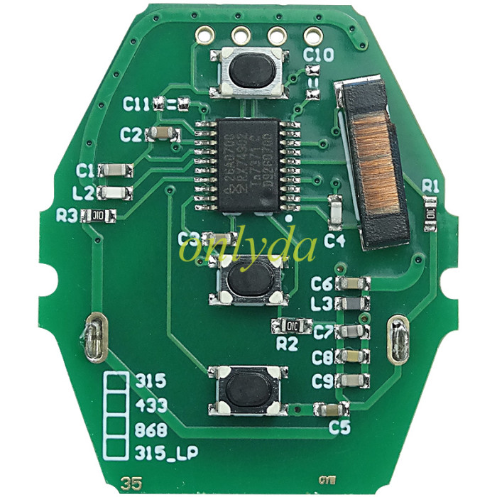 For BMW 5 Series CAS2 systerm remote3 button 315mhz/ 315-LPmhz/ 434MHZ /868mhz electric 46 chip(please choose the frequency)
