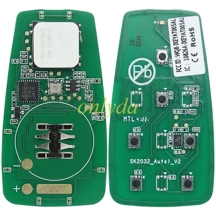 For AUTEL MAXIIM IKEY Standard Style IKEYAT006EL 6 Buttons Independent Smart Key (Hatch/ Hatch Glass/ Remote Start)
