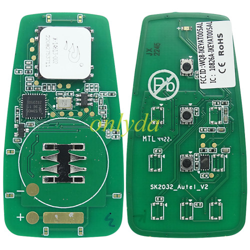For AUTEL MAXIIM IKEY Standard Style IKEYAT003AL 3 Buttons Independent Smart Key (Lock/ Unlock/ Panic)