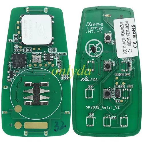 For AUTEL MAXIIM IKEY Standard Style IKEYAT003BL 3 Buttons Smart Key