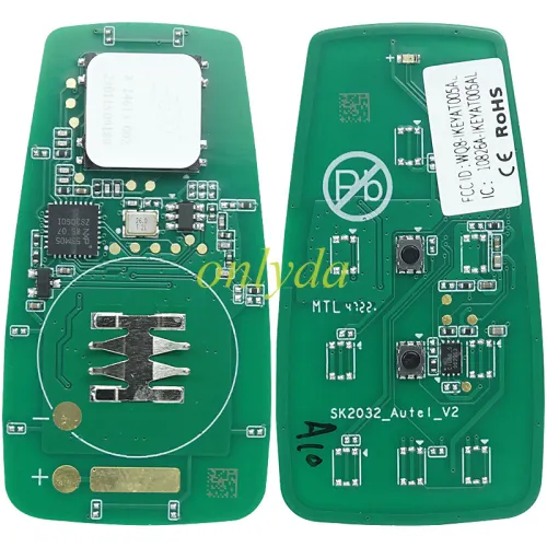 For AUTEL MAXIIM IKEY Standard Style IKEYAT002AL 2 Buttons