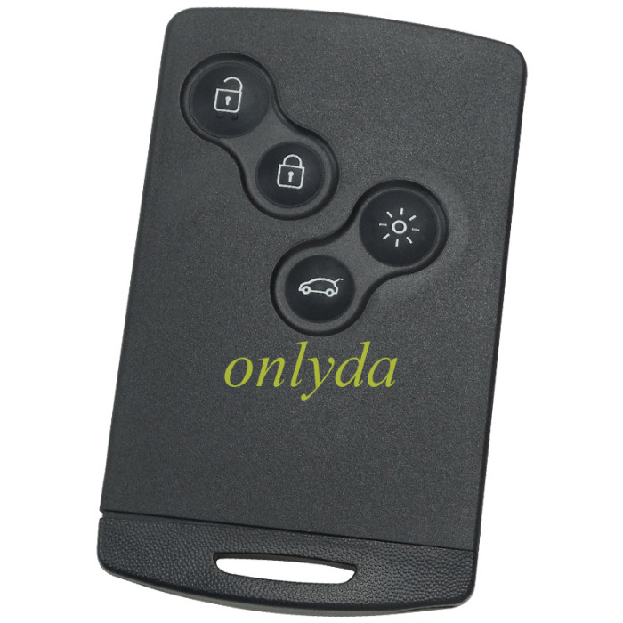 For Renault 4 button remote key blank without Badge