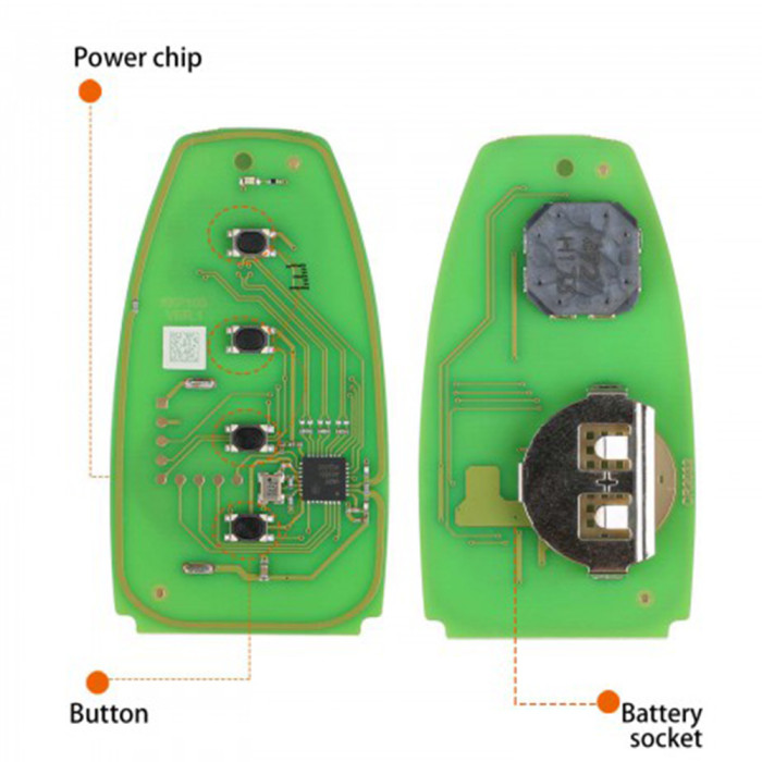 Xhorse XSFO02EN XM38 Series 4-Button For  Ford Style Universal Smart Key