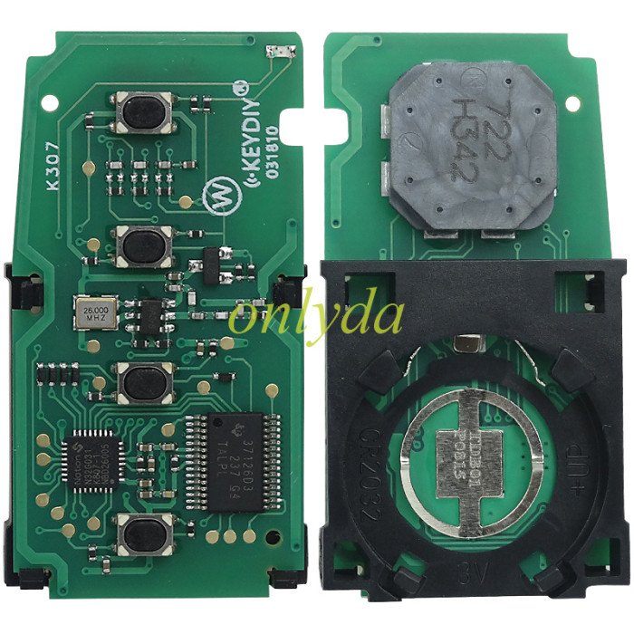 KEYDIY TDB01 KD Smart Key Universal Remote Control With Toyota 4D chip ,please choose the key shell