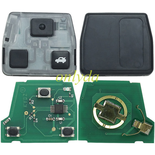 For Toyota  3 button remote with FCCID HYQ1512V- with314.4mhz