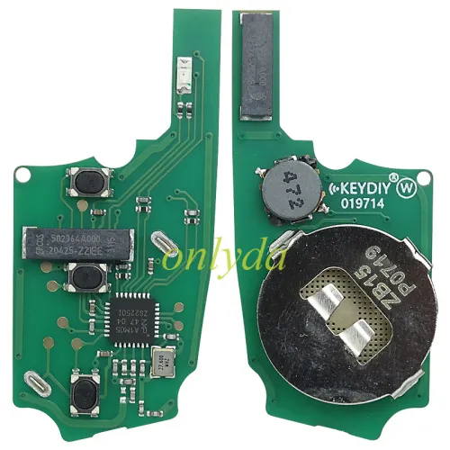 KEYDIY Remote key 3 button ZB15-3 smart key for KD-X2 and KD MAX