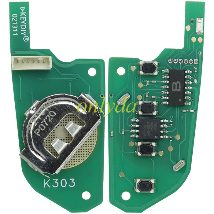 KEYDIY Remote key 3+1 button B21 for KD300 and KD900 to produce any model remote