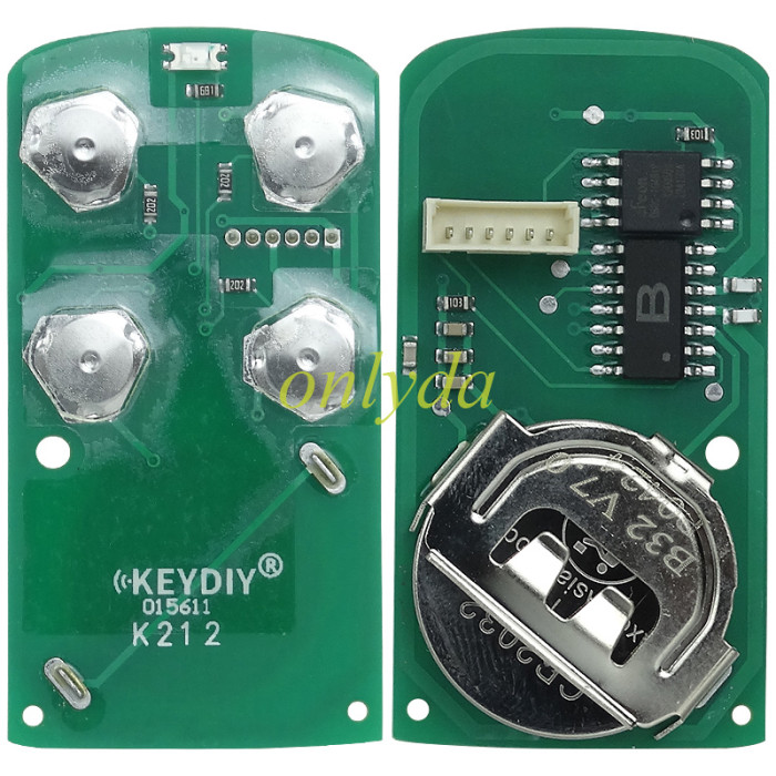 keyDIY brand 4 button remote key B32 for KDX2 and KD MAX to produce any model  remote