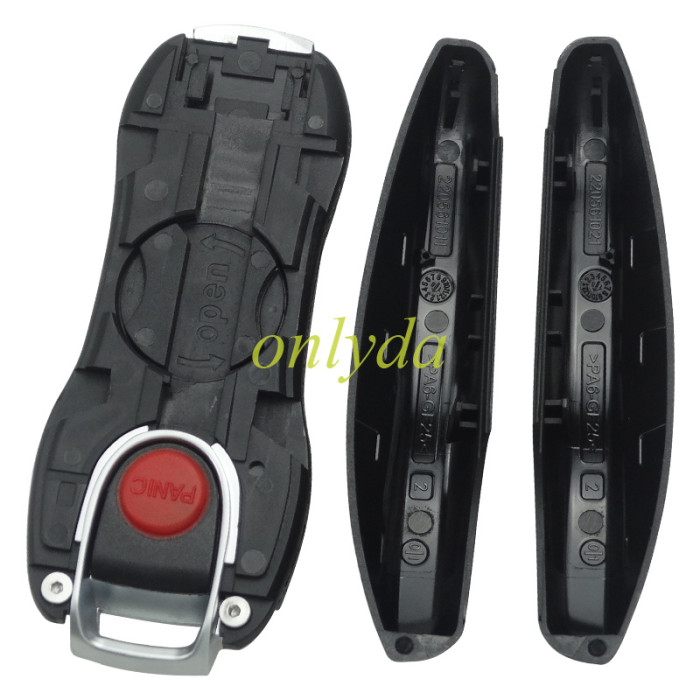 For Porsche 3 button remote key blank with emmergency key blade