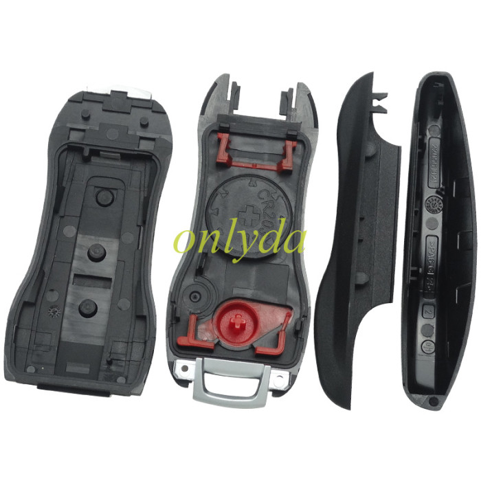 For Porsche 3 button remote key blank with emmergency key blade