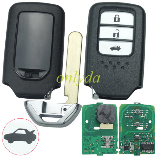 Vezel XR-V keyless smart 3 button remote key  with 434mhz 47chip