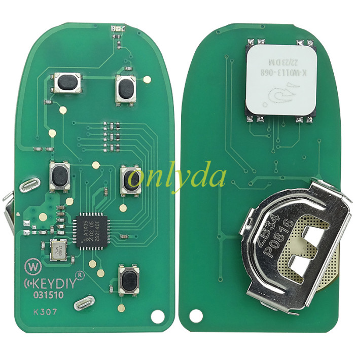 KEYDIY Remote key 5 button ZB34-5 smart key for KDX2 and KD MAX