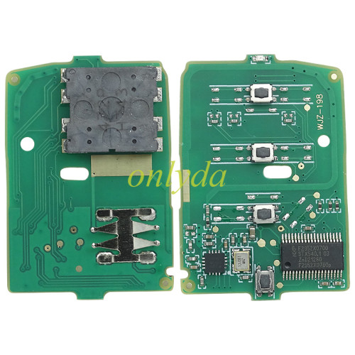4 button smart keyless remote key with 433.92mhz with hitag3 47 chip FCC ID：KR5V1X A2C83161800