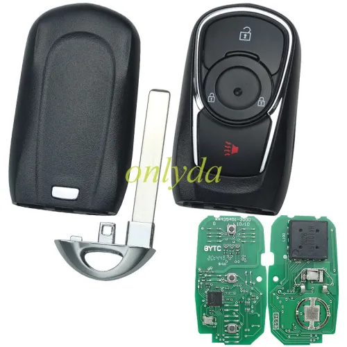 For Buick Keyless Smart 2+1 button remote key with 7952E HITAG2 46chip- 433mhz ASK model  Buick Regal 2018-2020 FCC ID: HYQ4EA / PN: 13506667