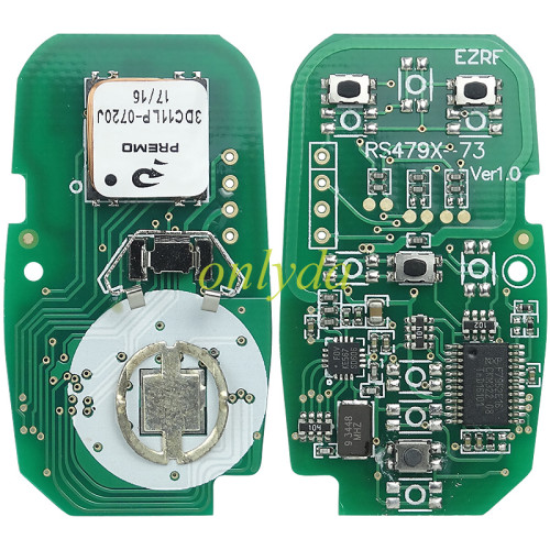 For Buick Keyless Smart 3+1 button remote key with PCF7952E chip- 314.9mhz ASK model Buick Envision、 Verano year after 2015
